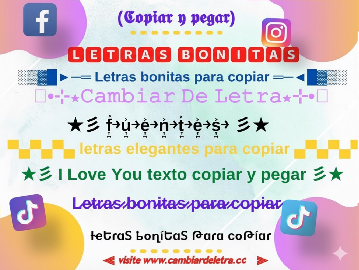 letra para Facebook